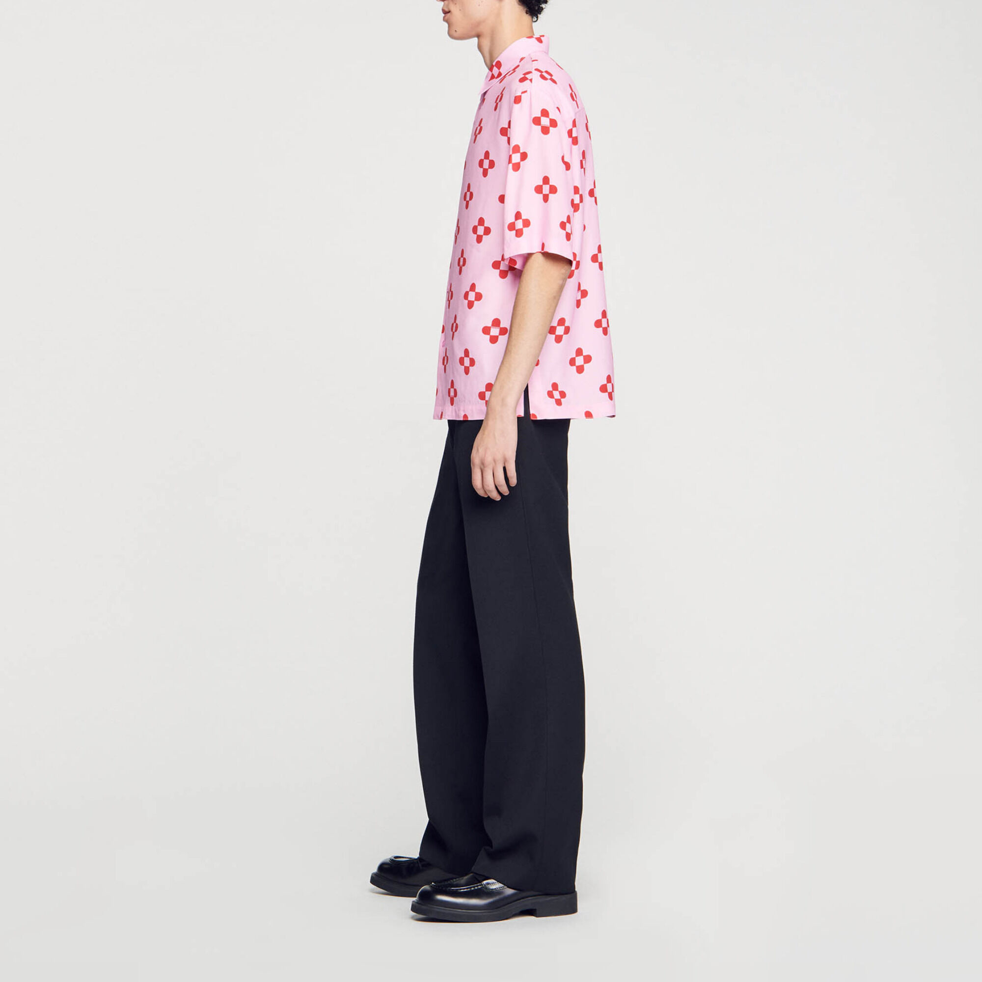 Camicia Cross Flower a maniche corte