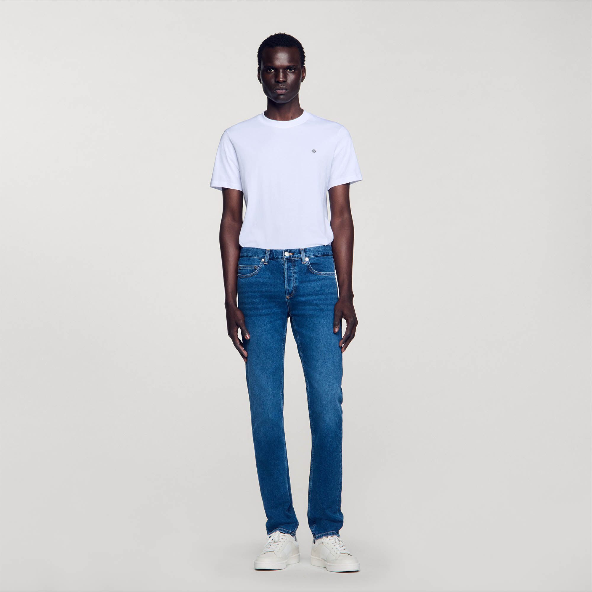Jeans slim con lavaggio Waterless
