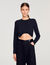 T-shirt corta con ricamo
