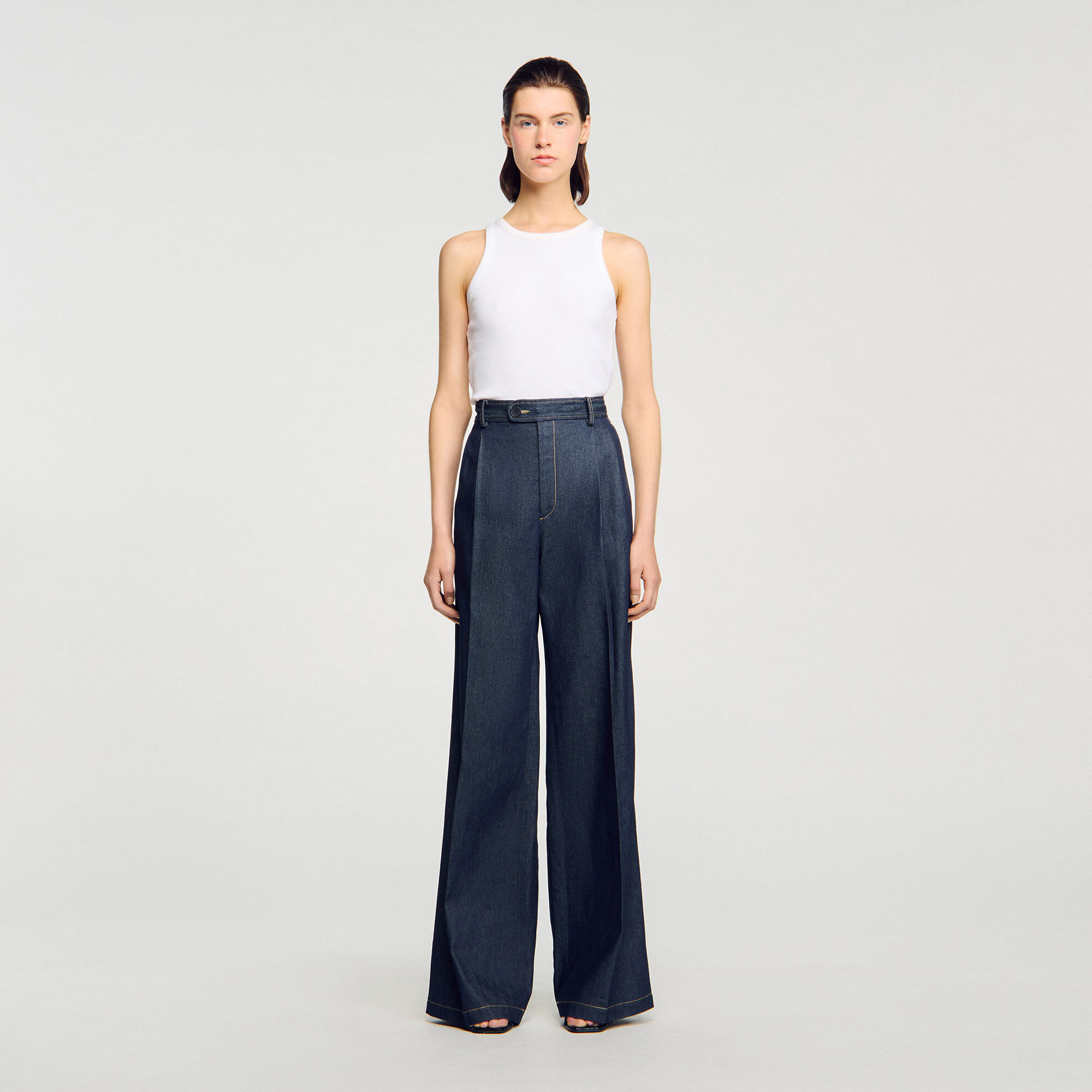 Pantaloni sartoriali in denim