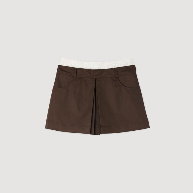Skorts a pieghe