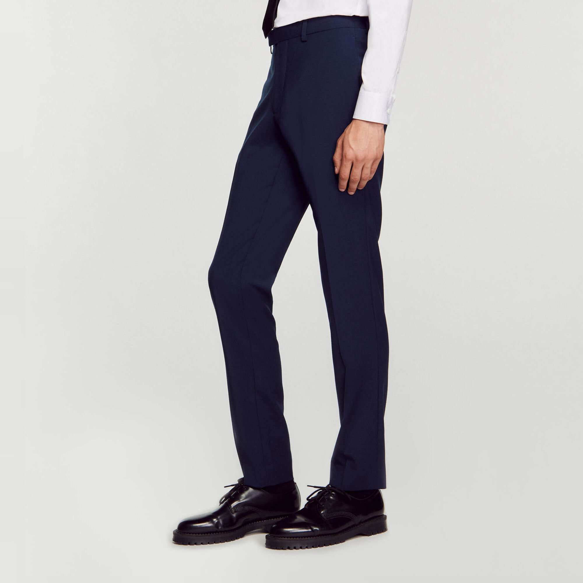 Pantaloni da abito in lana vergine