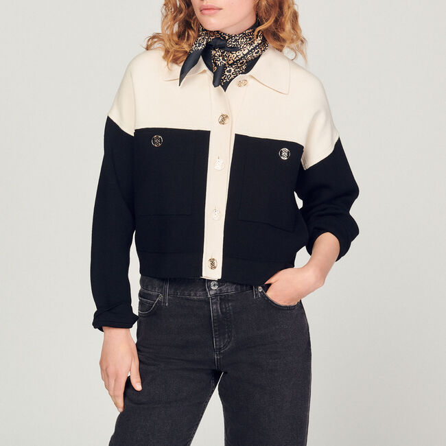 Cardigan-cappotto in viscosa certificata