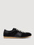 Sneakers basse in pelle e camoscio