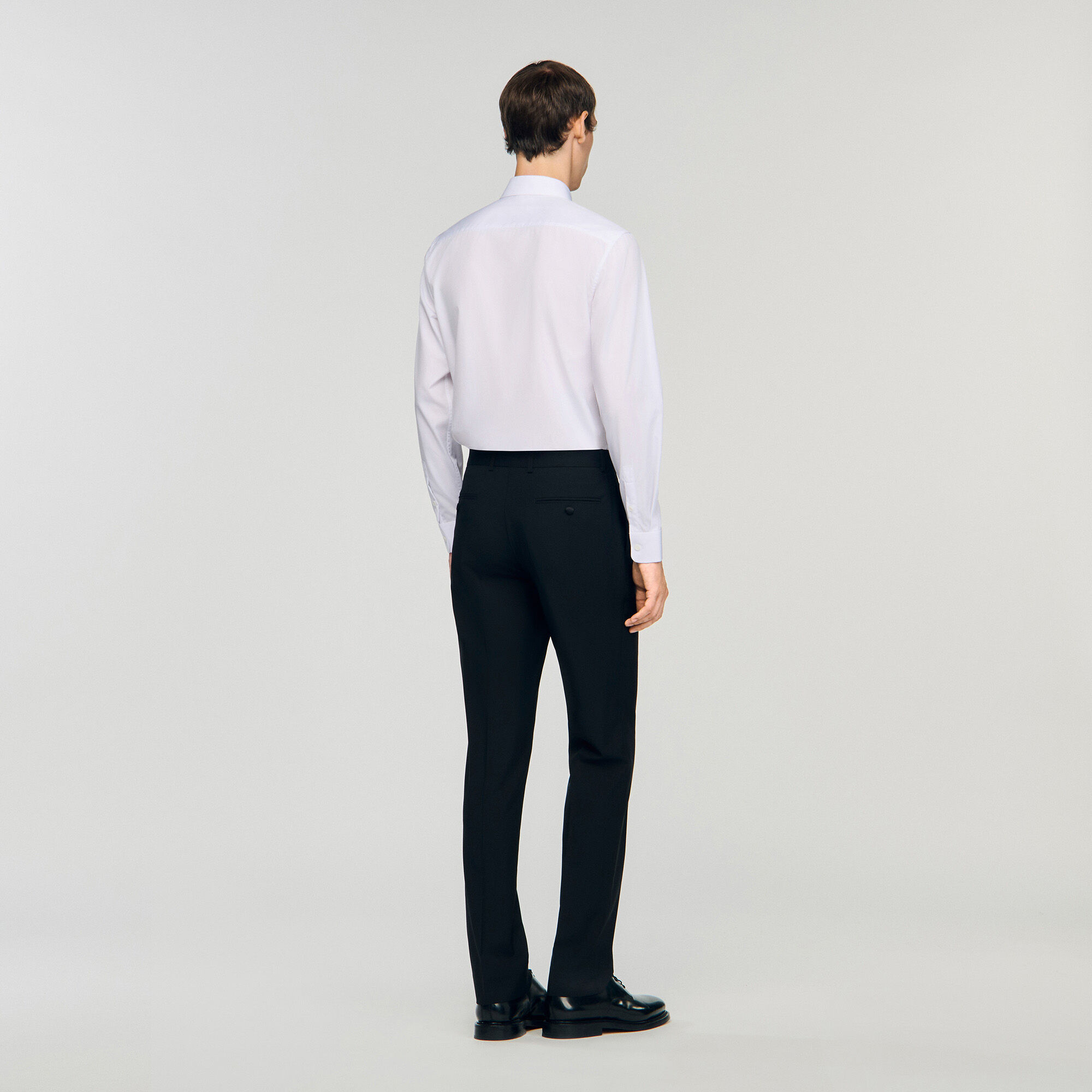Pantaloni dettagli satinati