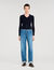 Cardigan corto con colletto polo