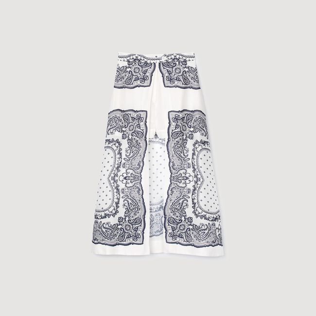 Skorts con stampa a bandana