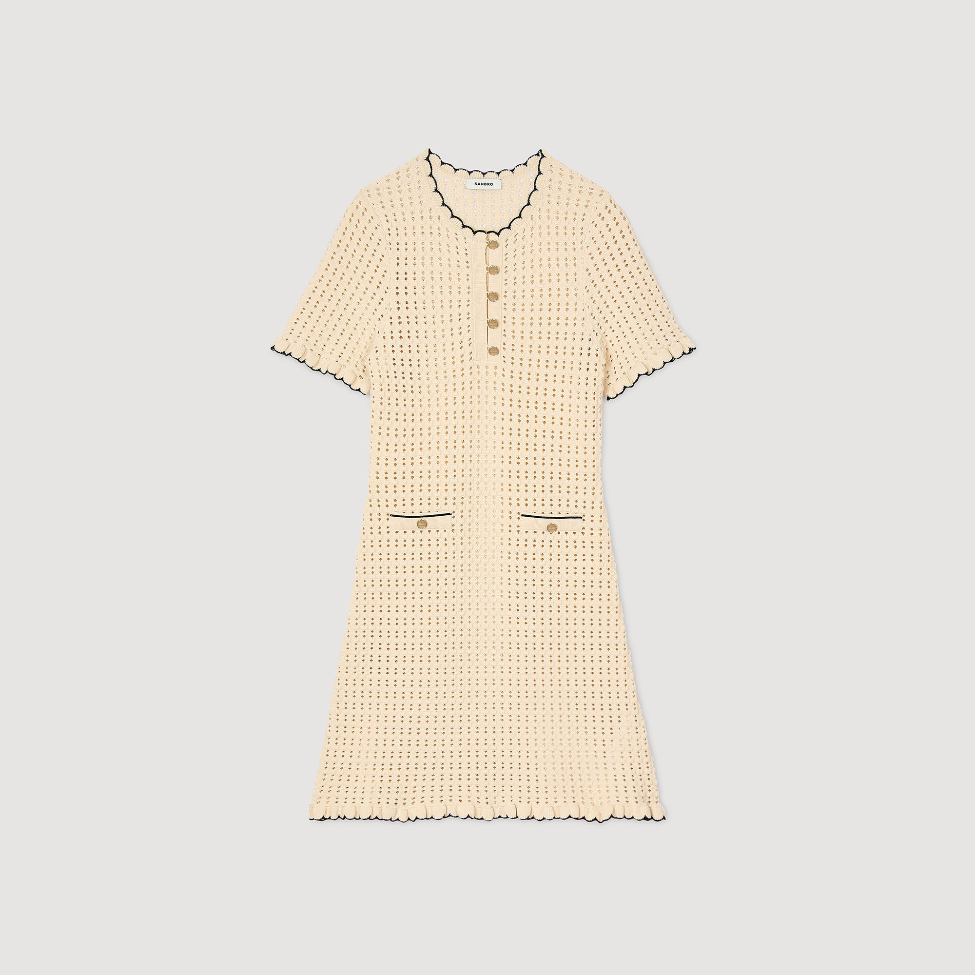 Abito corto in maglia