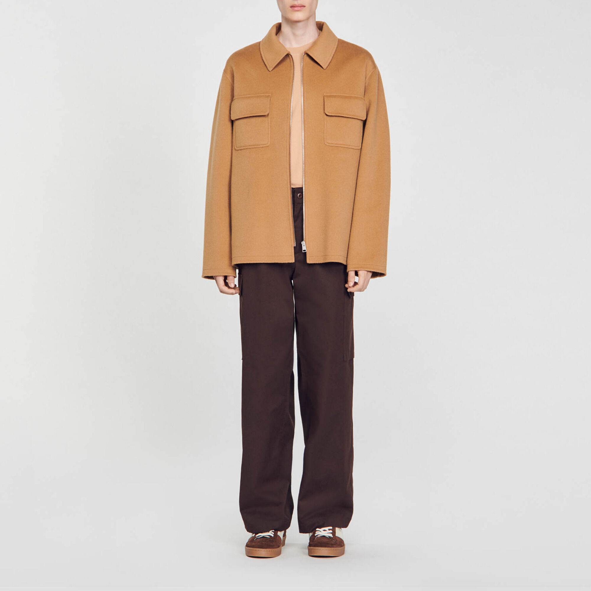 Overshirt con zip - Uomo | Sandro