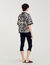 Camicia con stampa a fiori