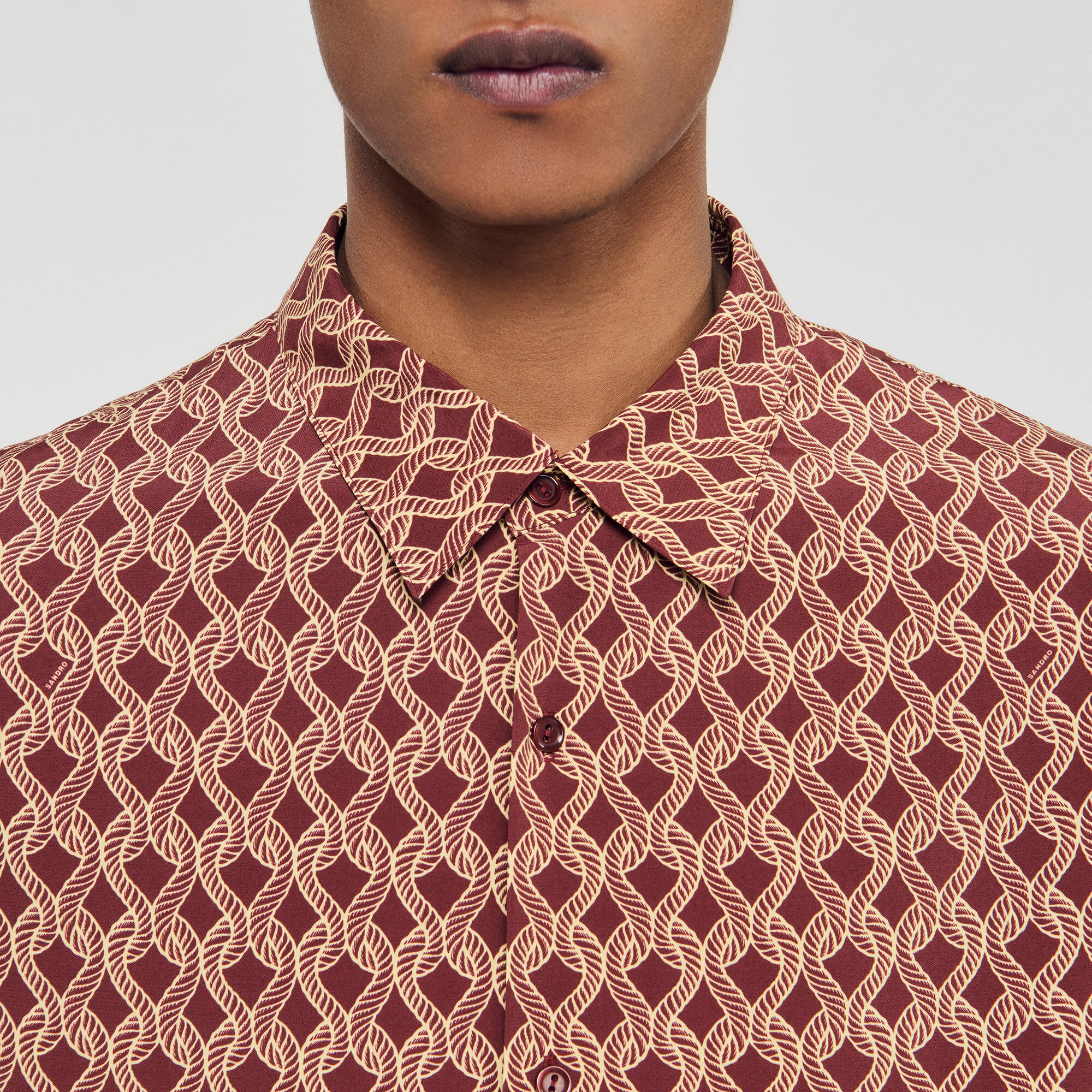 Camicia con stampa a corda