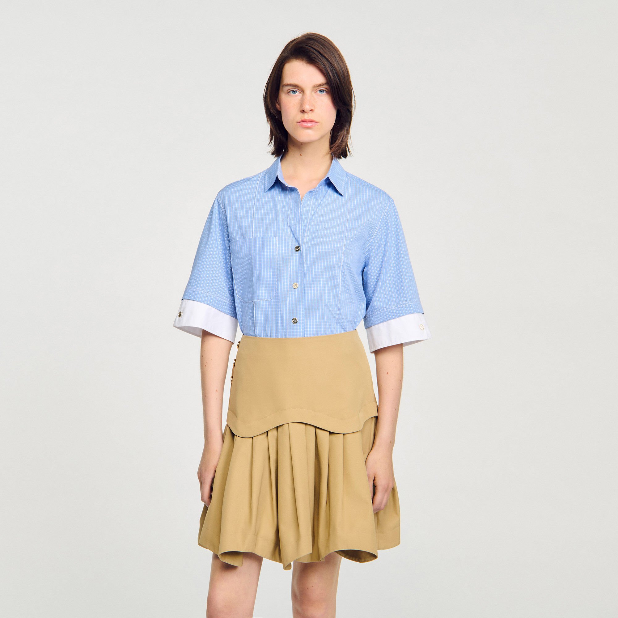 Camicia a quadri oversize
