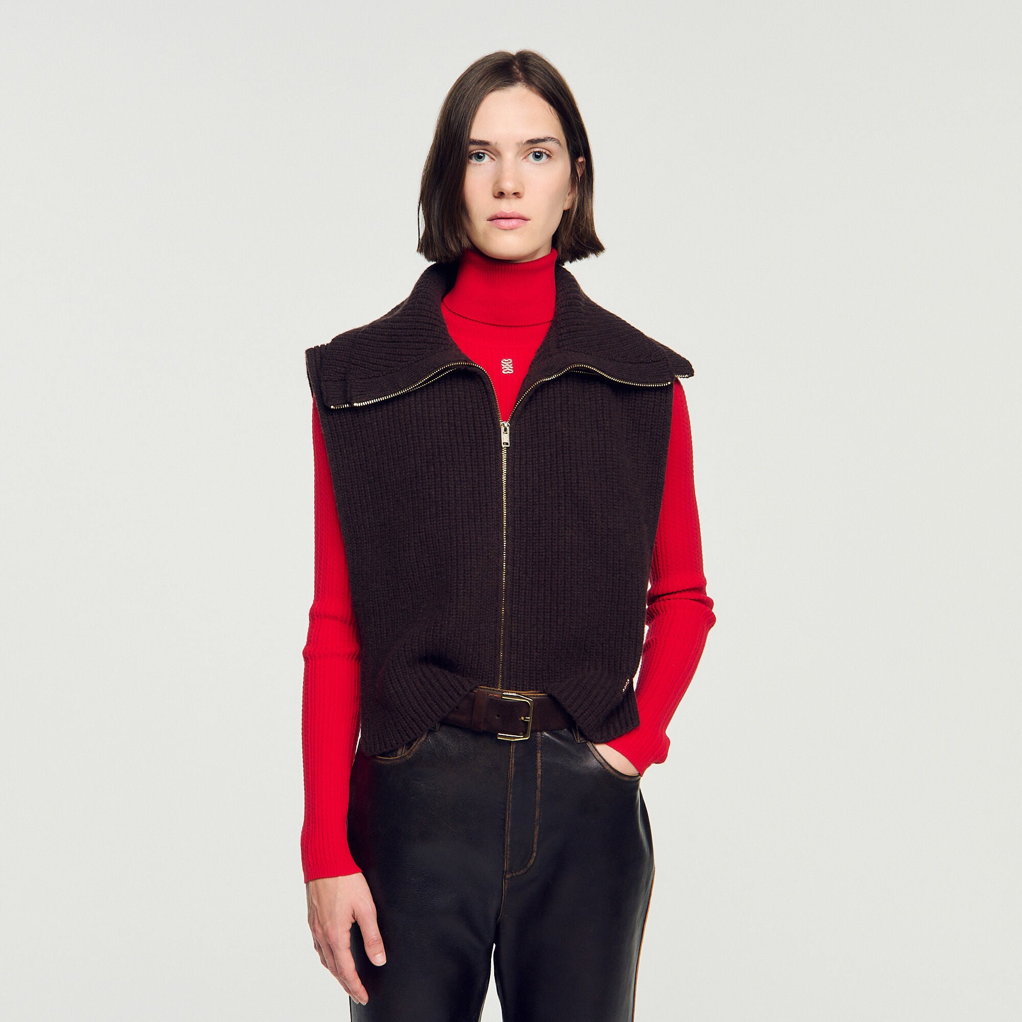 Colletto con zip - Donna | Sandro