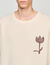 Maglione lana con dettaglio fiore