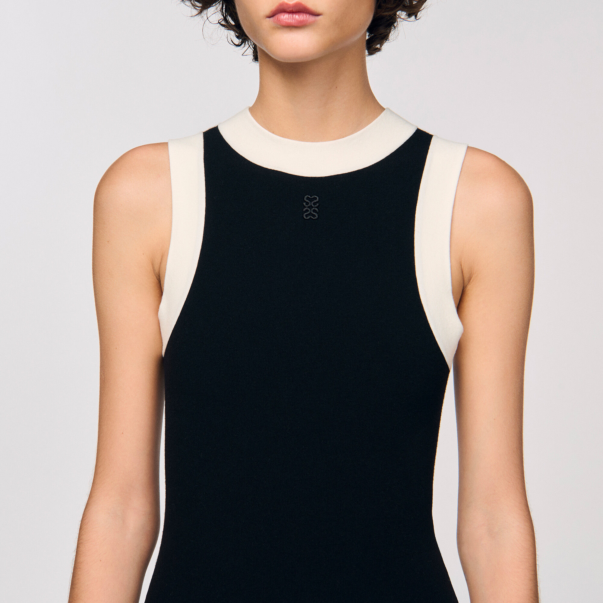 Body in maglia bicolor