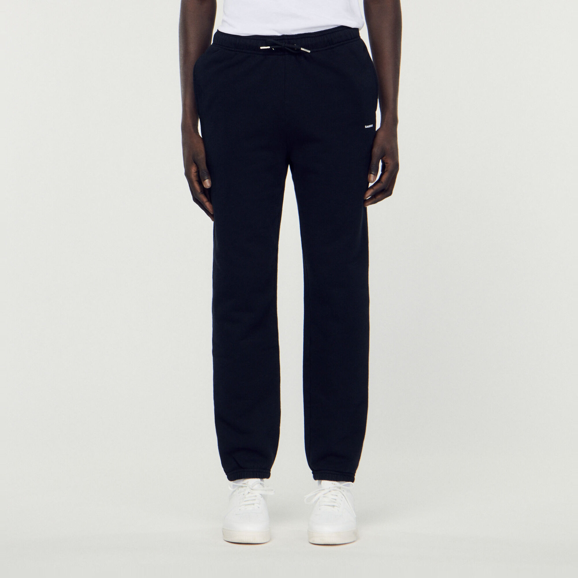 Pantaloni da jogging felpati ricamati