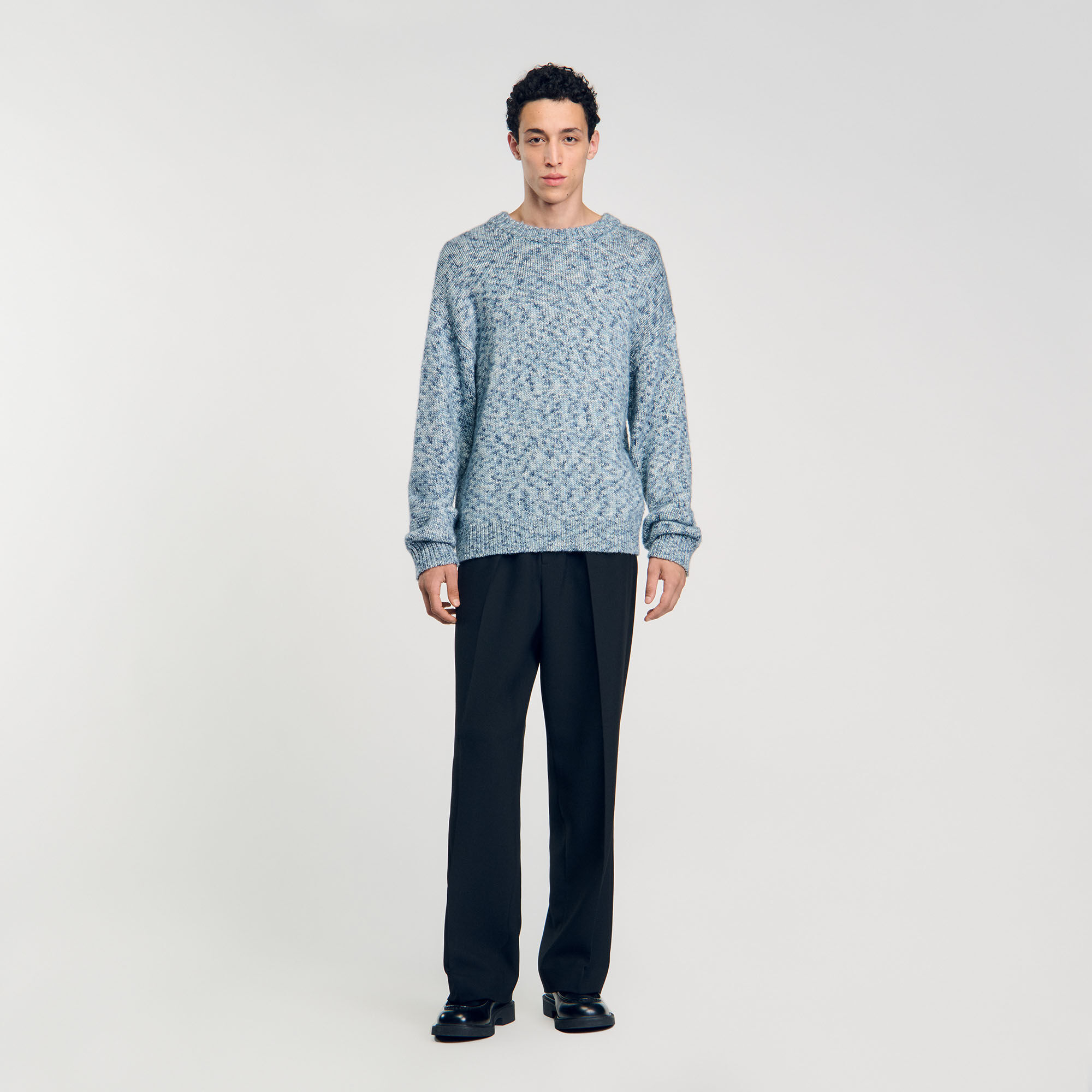 Maglione in maglia mouliné