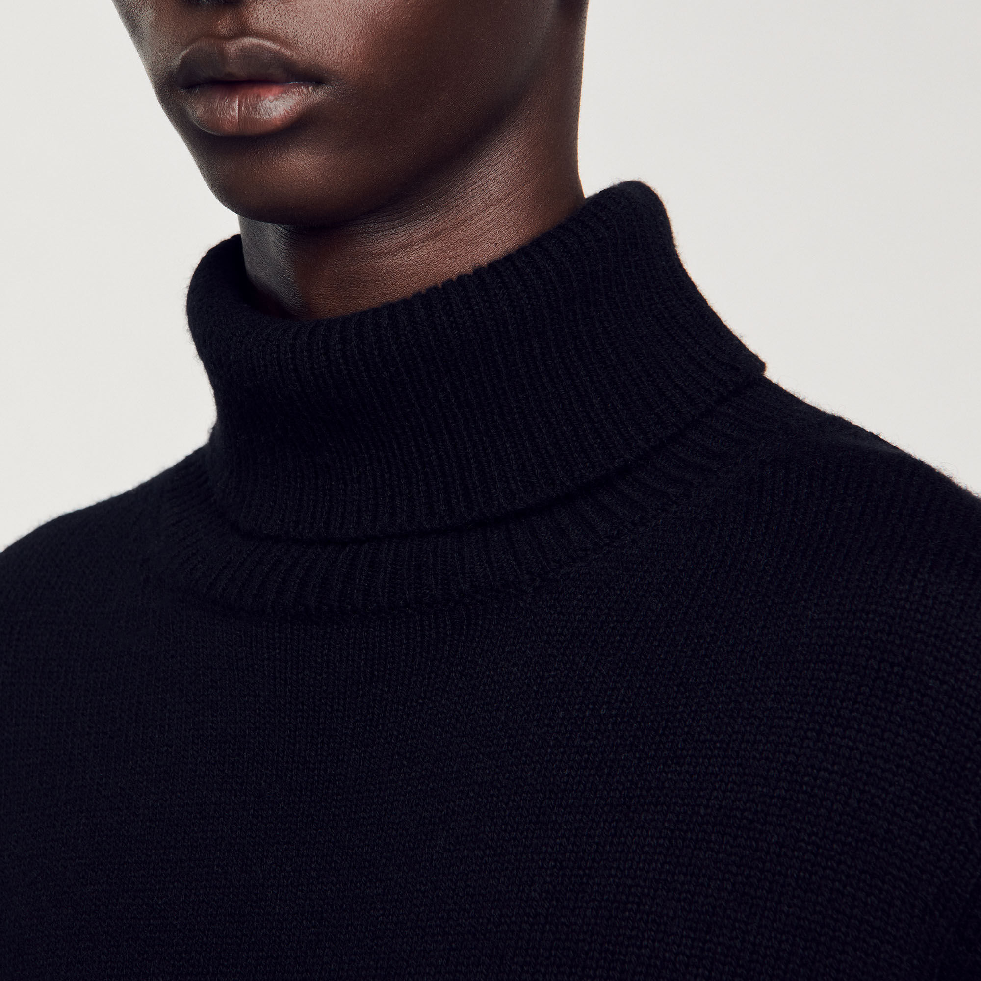 Maglione dolcevita in lana e cashmere