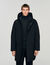 Parka con cappuccio e zip