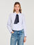 Camicia corta con cravatta rimossa