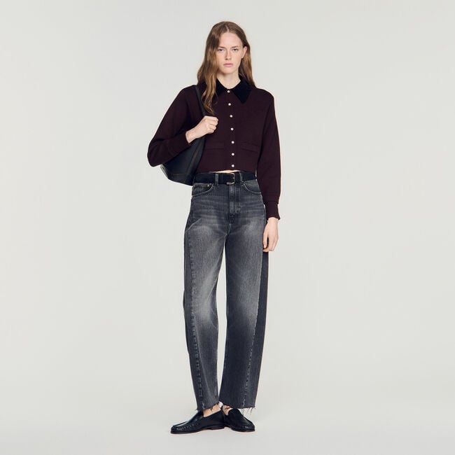Cardigan-cappotto corto - Donna | Sandro