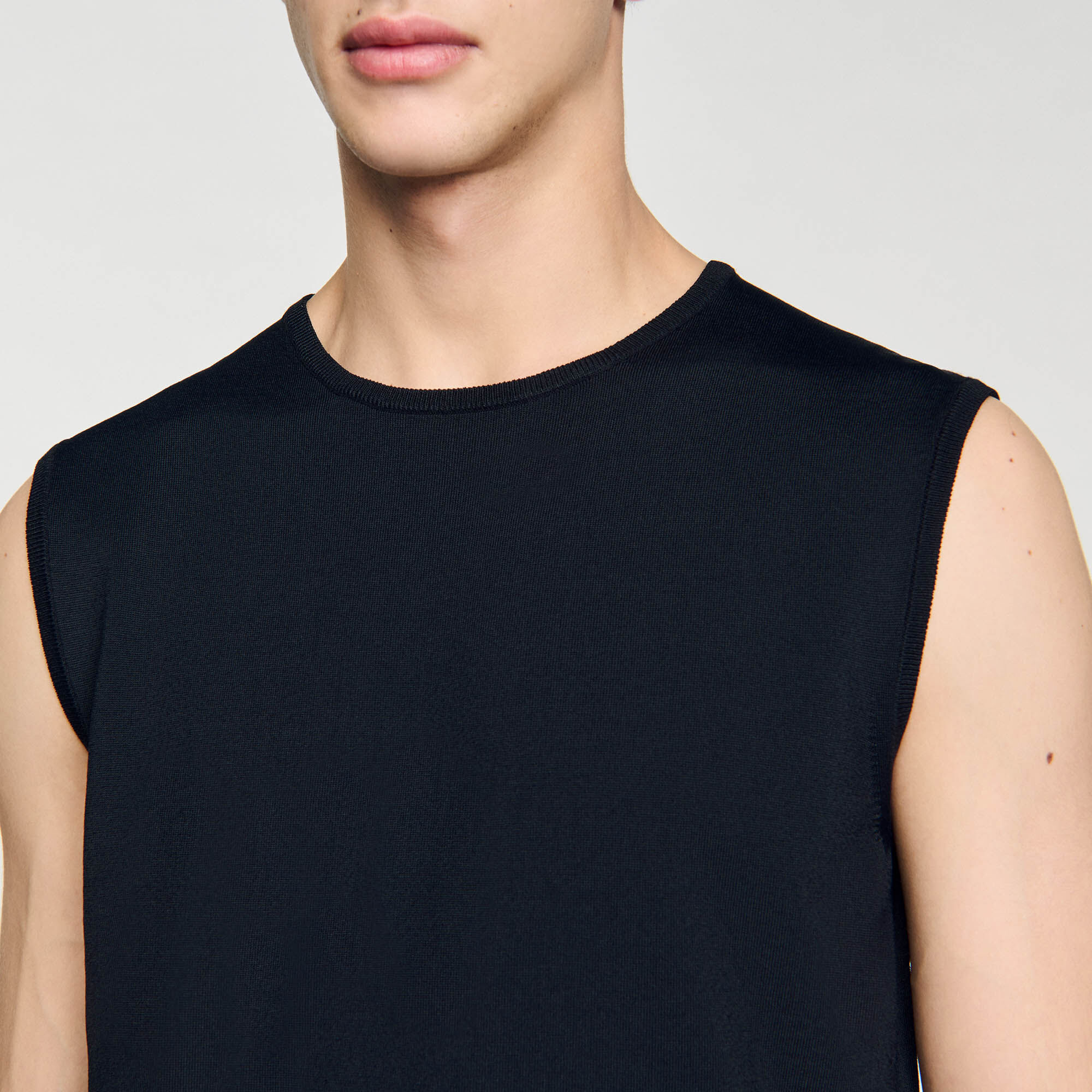 Canottiera in maglia fine