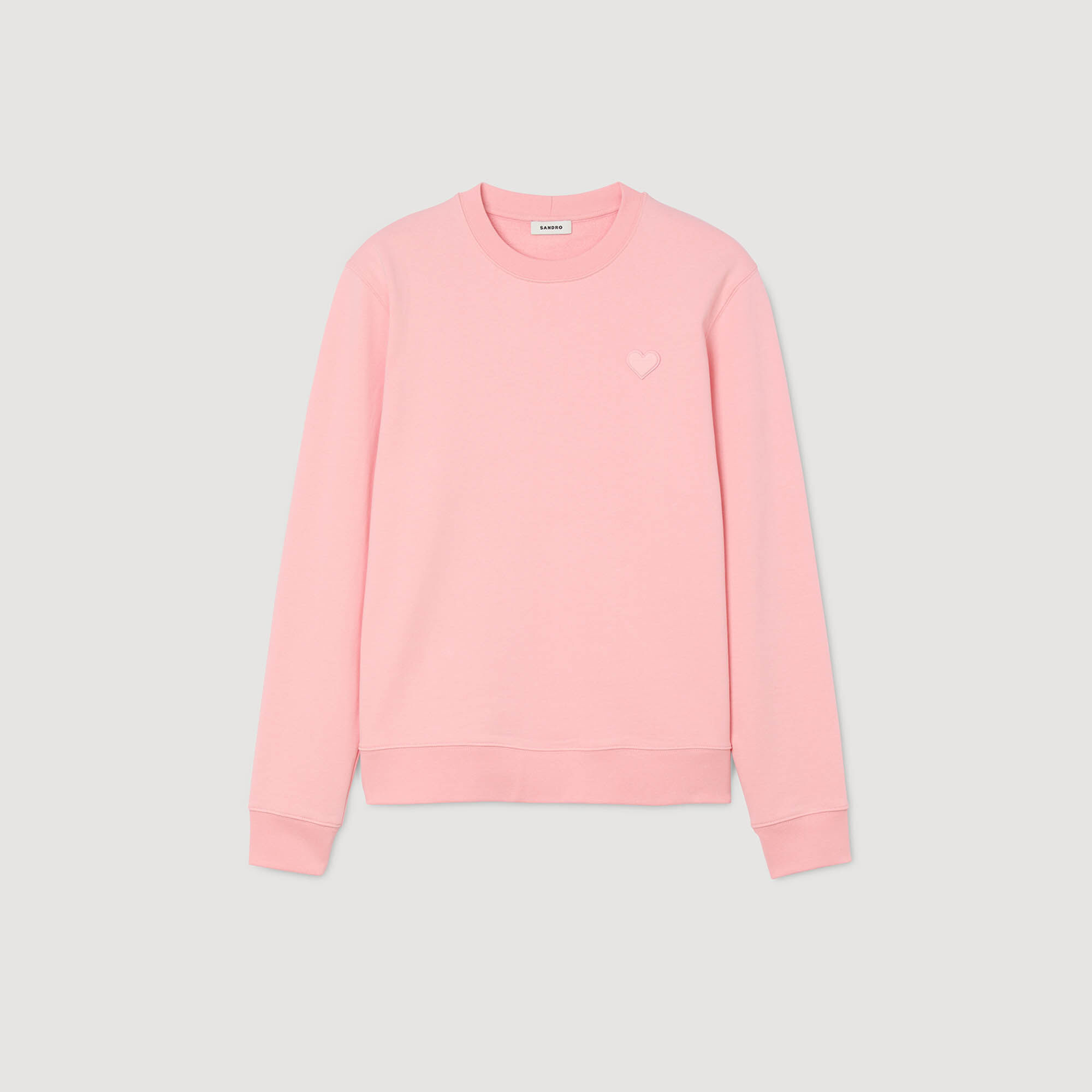 Felpa con inserto a cuore