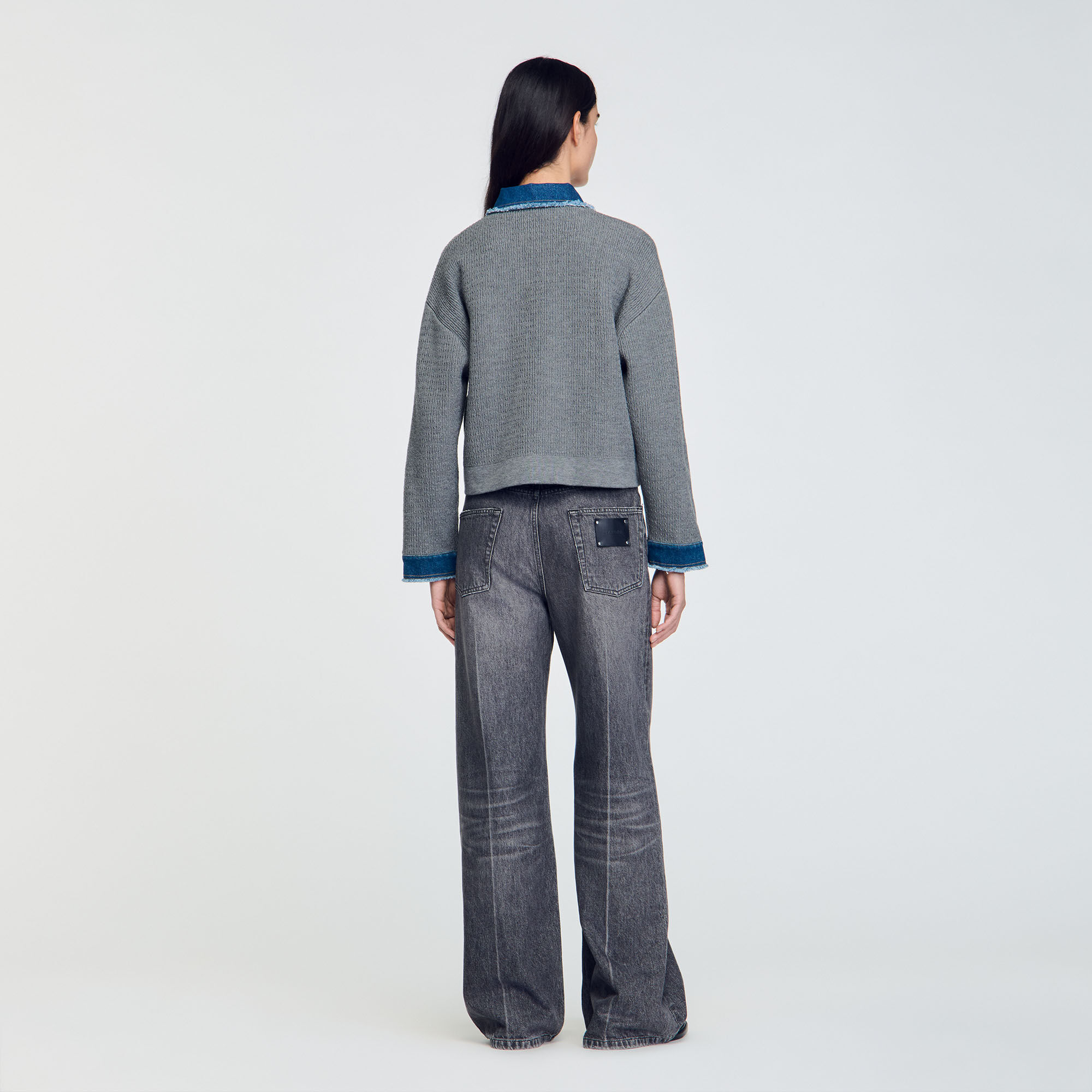 Cardicoat in maglia e jeans