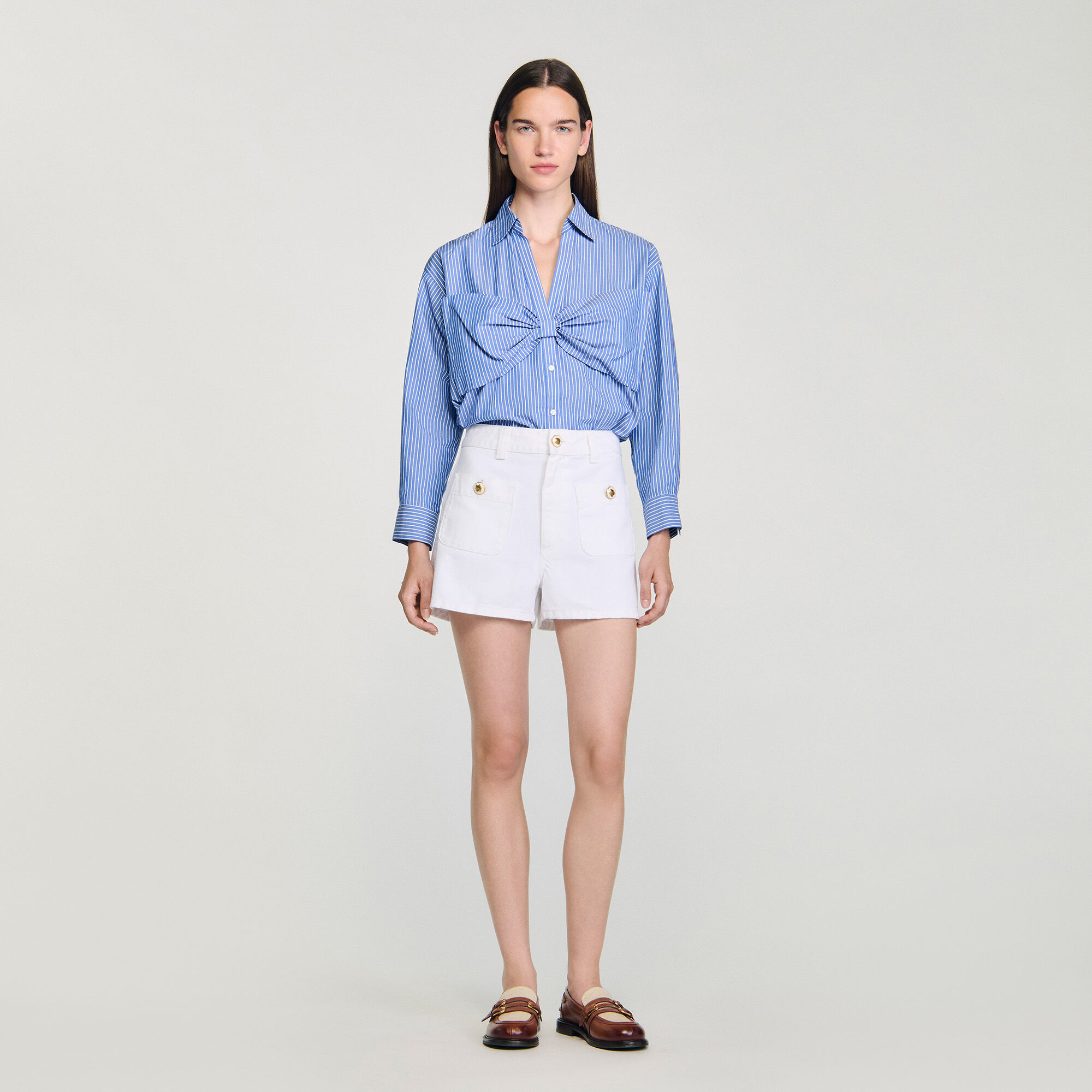 Camicia oversize con nodo
