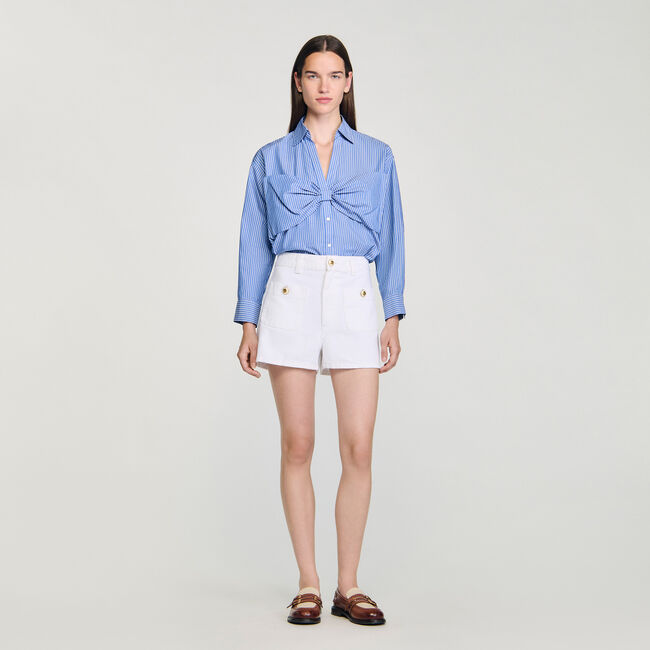 Camicia oversize con nodo