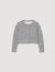 Cardigan con cuciture a contrasto