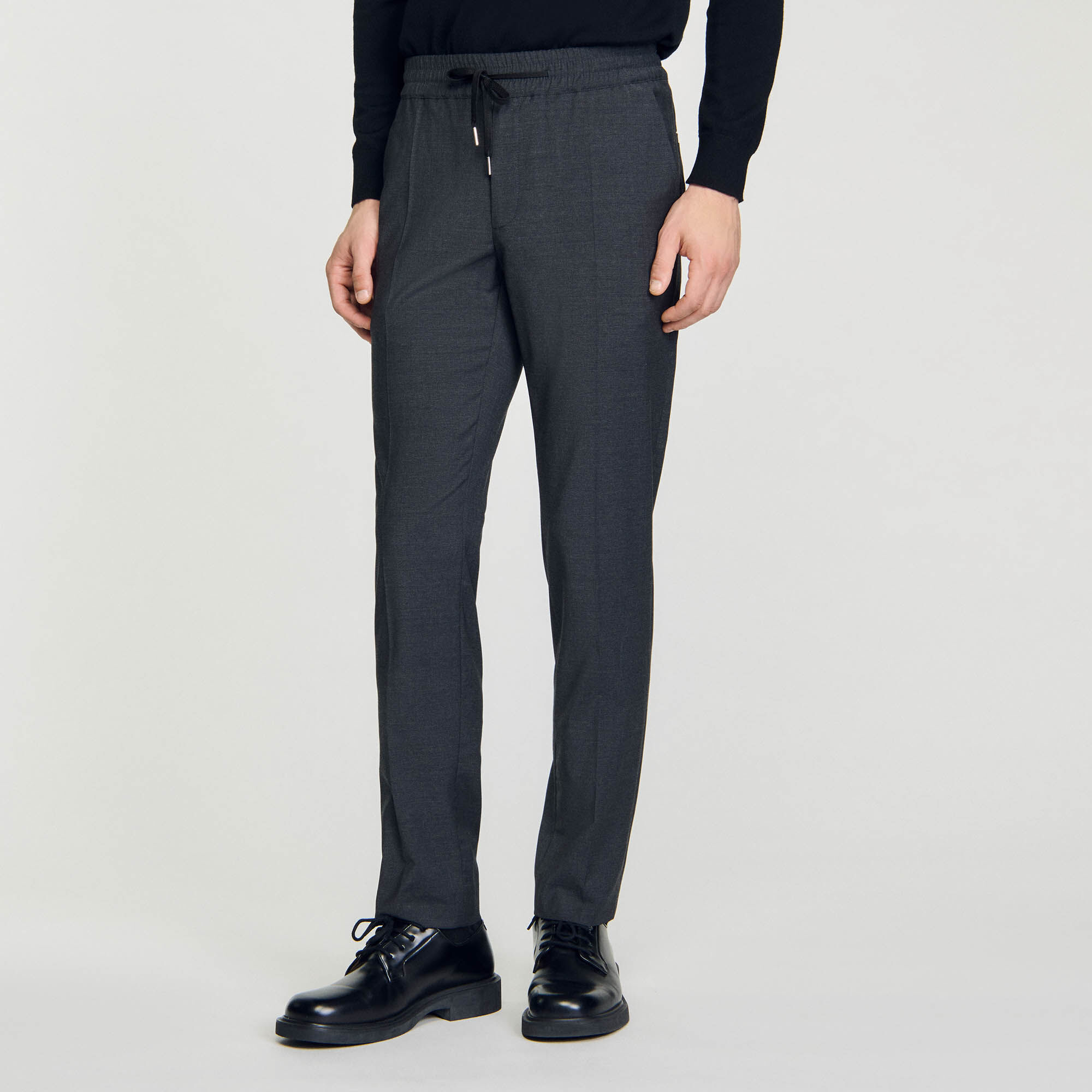 Pantaloni dritti elasticizzati