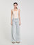 Jeans con fasce glitterate