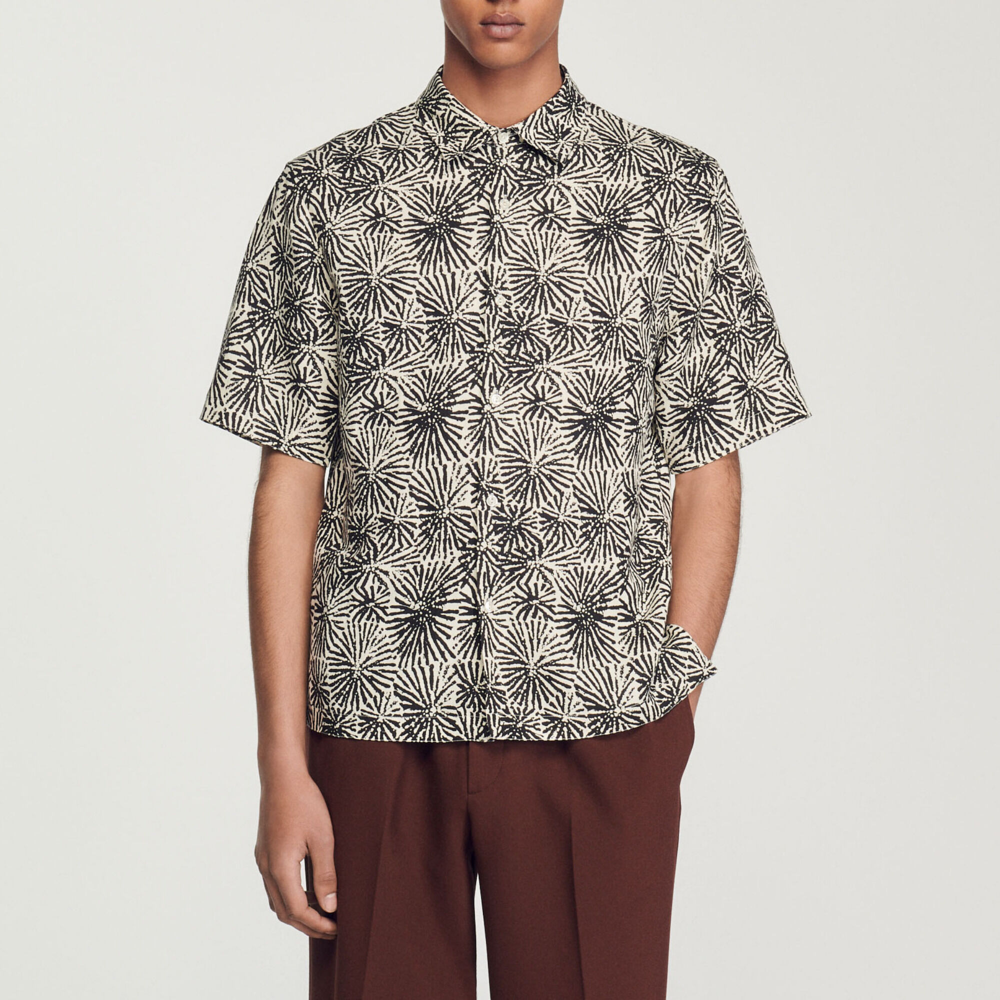 Camicia oversize stampata