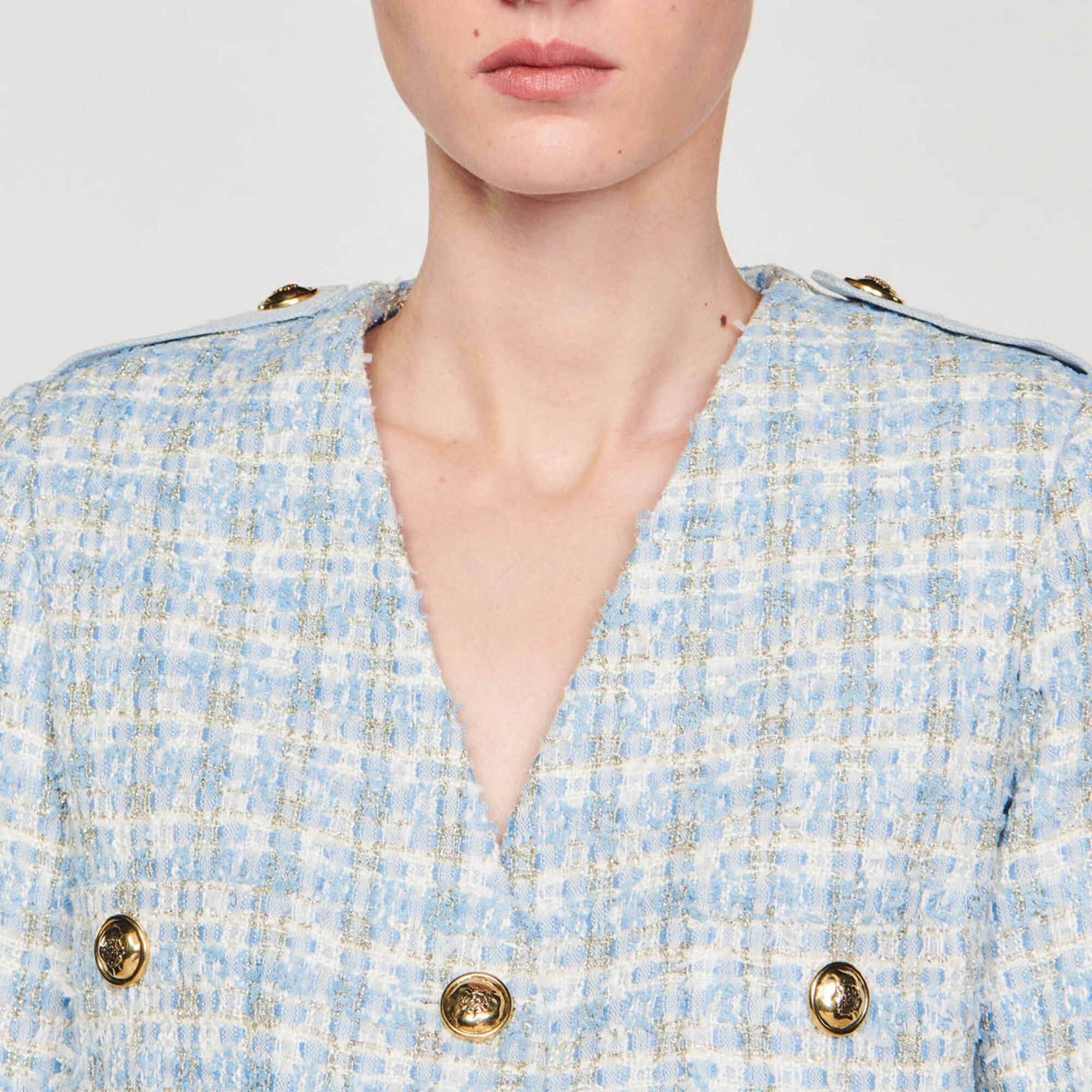 Giacca corta in tweed - Donna | Sandro