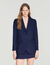 Giacca tailleur rigata con lustrini