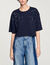 T-shirt con dettagli a perline - Donna | Sandro