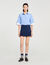 Short sartoriale plissettato