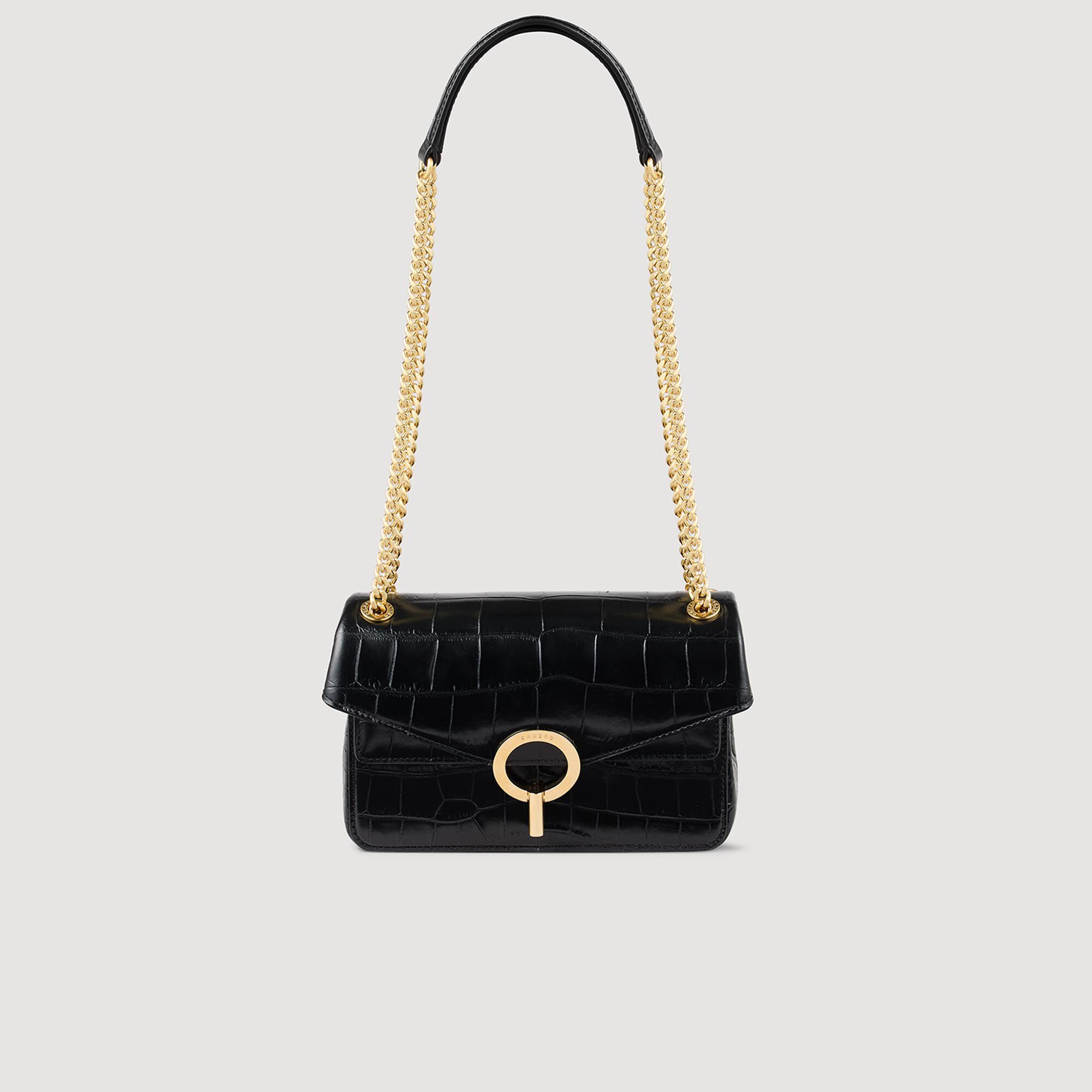 Borsa Yza in pelle con stampa cocco
