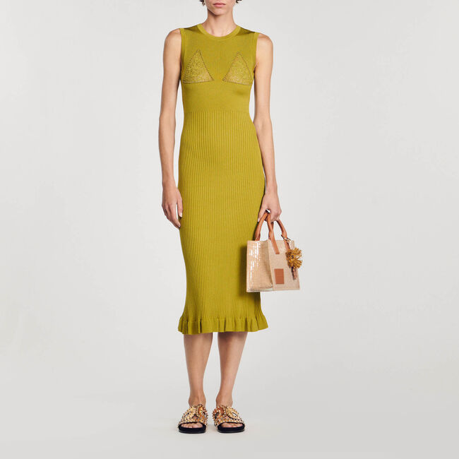Abito midi in maglia