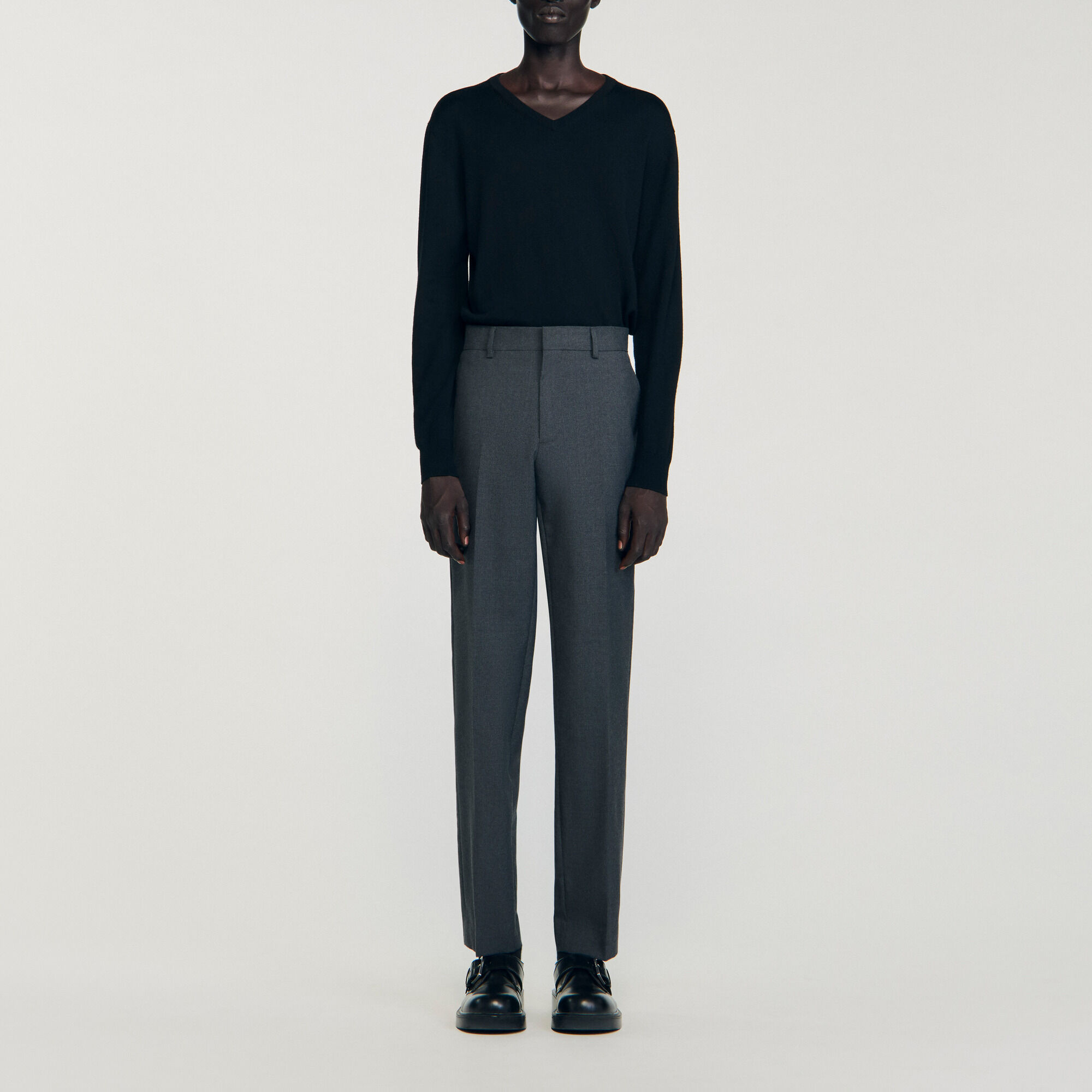 Pantaloni da abito in lana - Uomo | Sandro