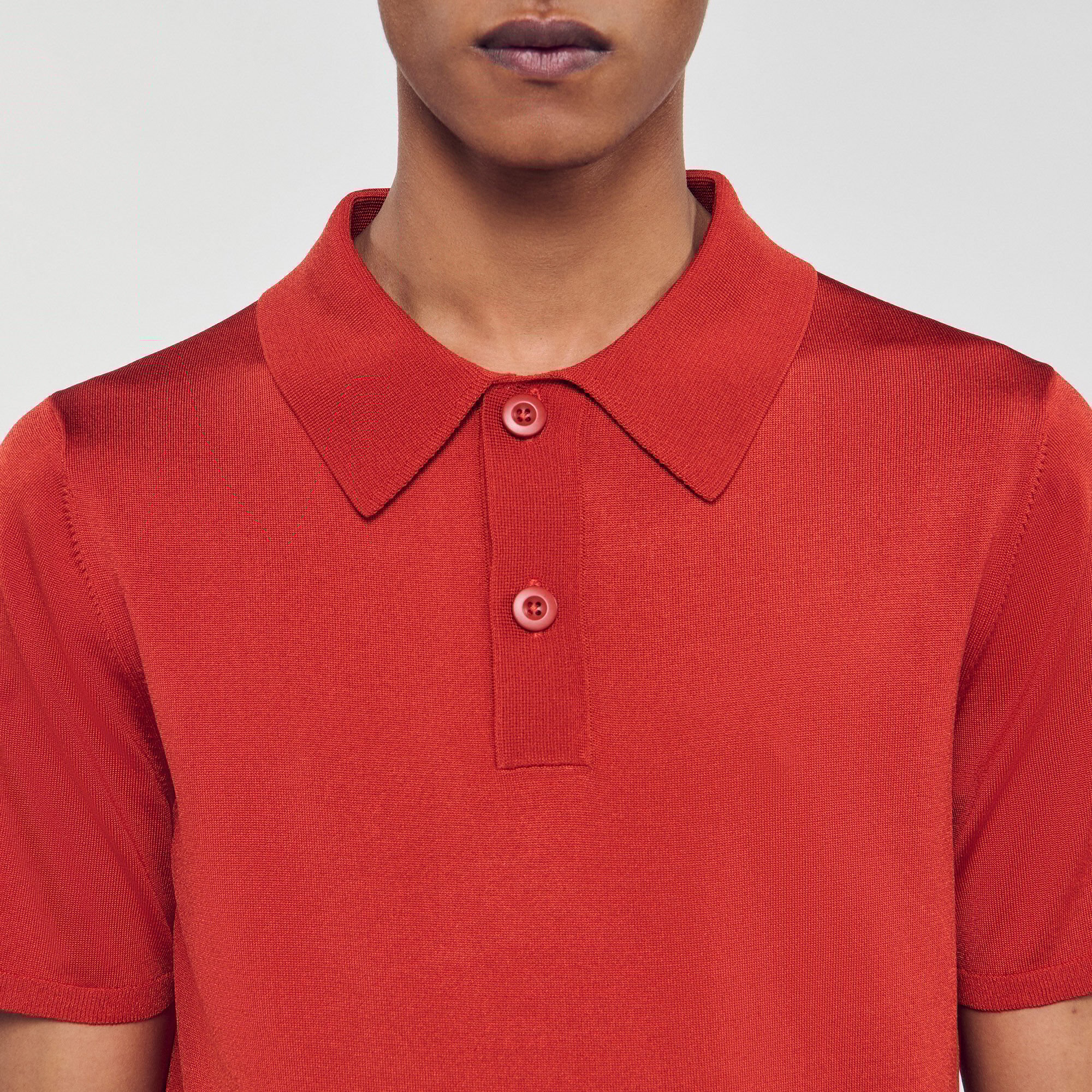 Polo in maglia a maniche corte