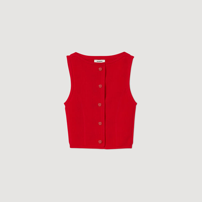 Maglione senza maniche
