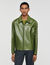 Giubbotto con zip in pelle