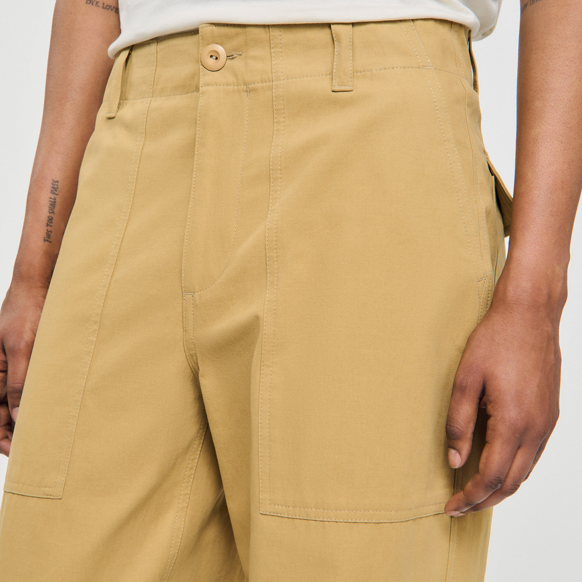 Pantaloni larghi in cotone