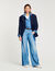 Jeans con inserti a contrasto