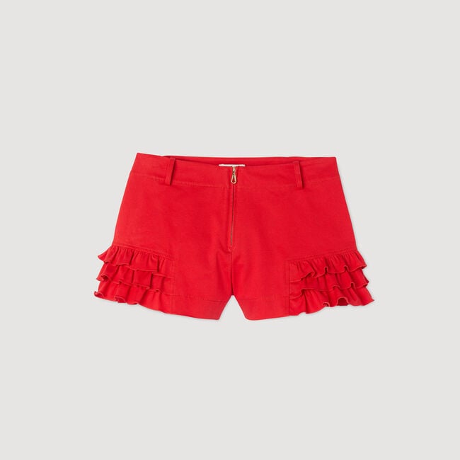 Shorts con volant