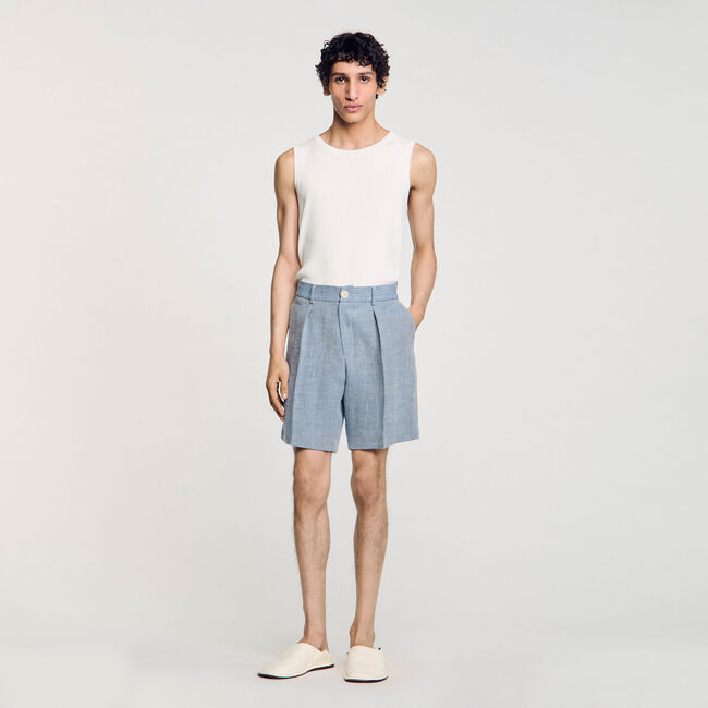 Shorts con piega