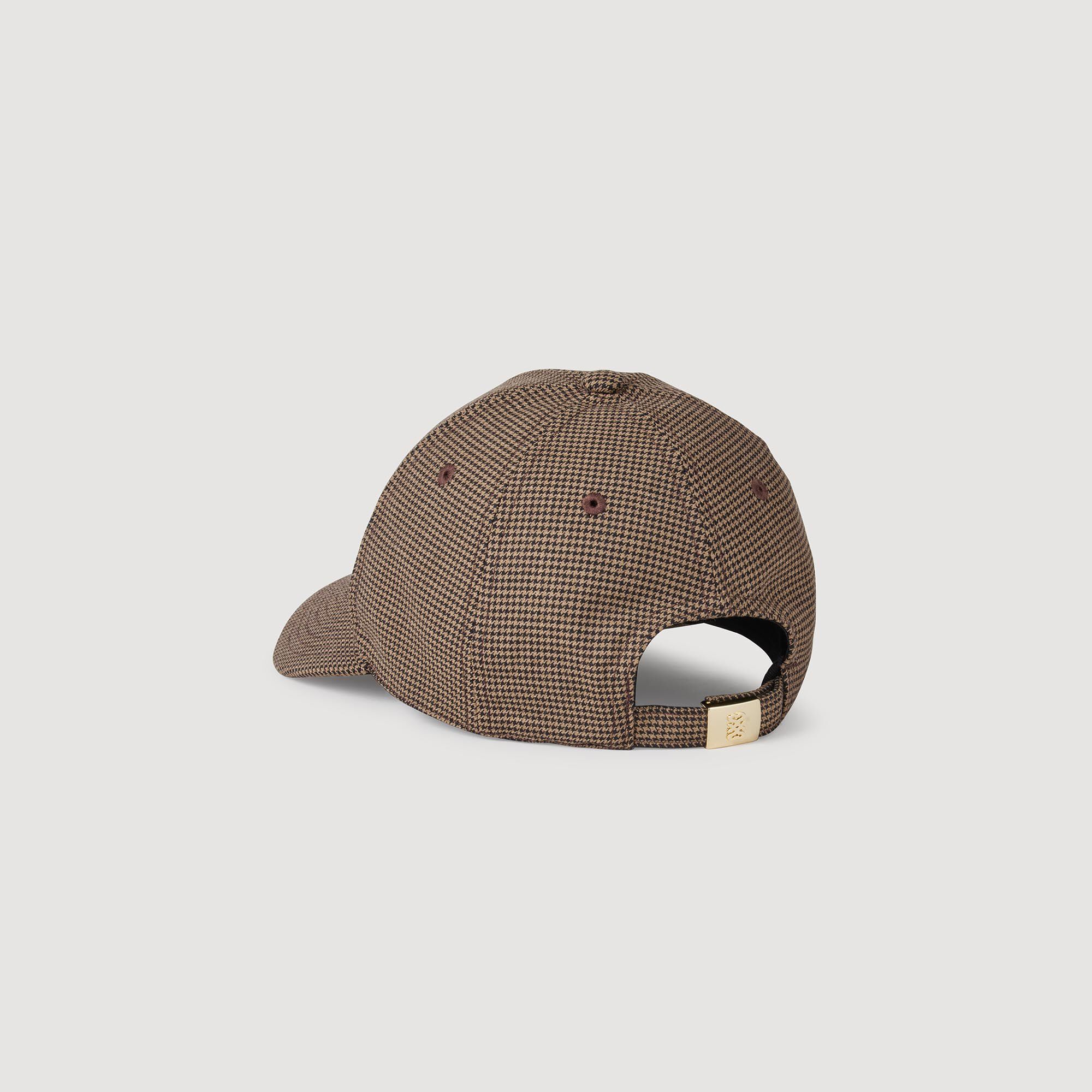 Cappellino stampa pied de poule