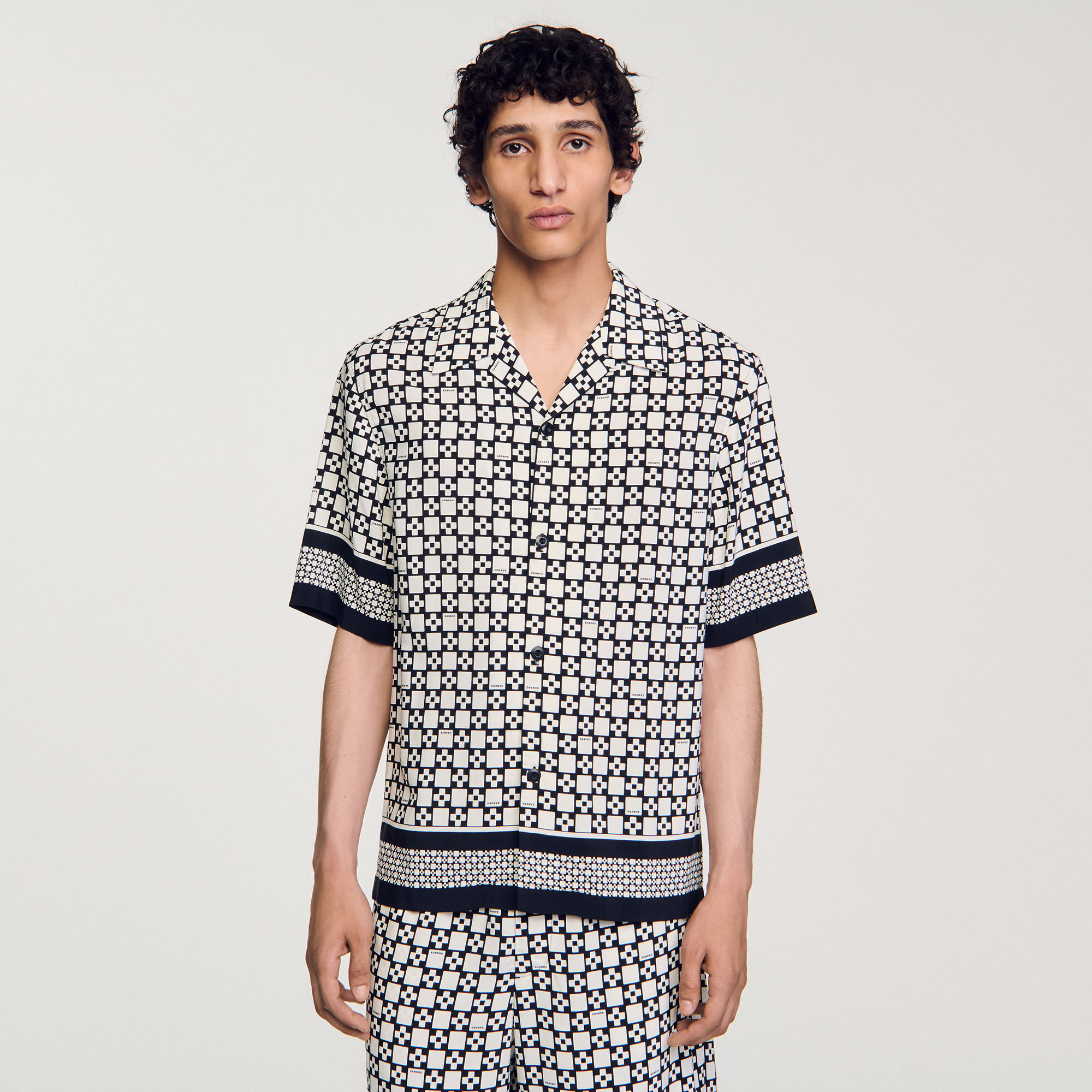 Camicia a maniche corte Square Cross